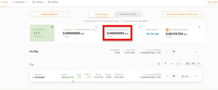 موقع nicehash 52 تشغيل البرنامج والبدئ في التعدين