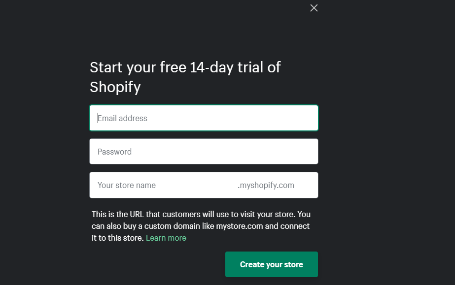 Shopify Free Trials 2