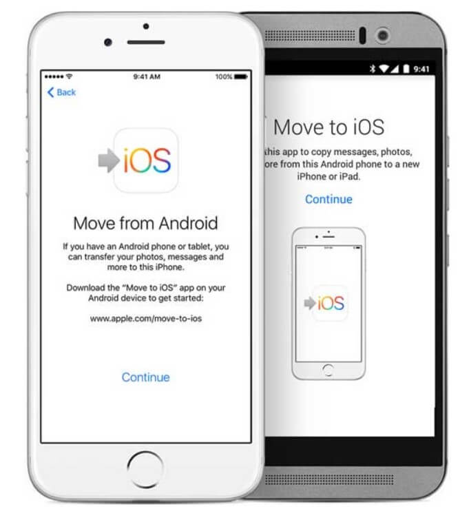 كيفية نقل البيانات من الاندرويد الى الايفون Android إلى iPhone باستخدام تطبيق Move to iOS