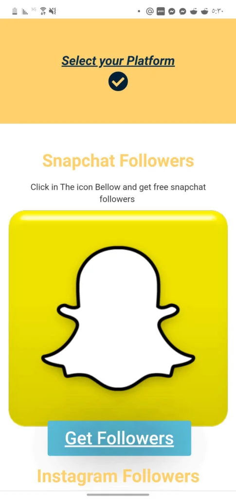 طريقة زيادة متابعين سناب شات حقيقيين مجانا للايفون والاندرويد 2 Elementor followers