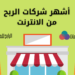 أشهر شركات الربح من الانترنت 5 الربح من الانترنت